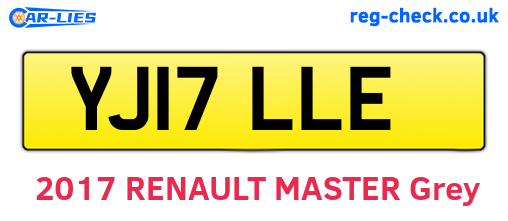 YJ17LLE are the vehicle registration plates.