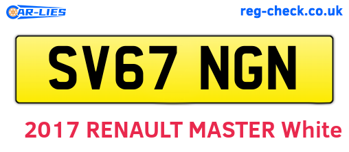 SV67NGN are the vehicle registration plates.