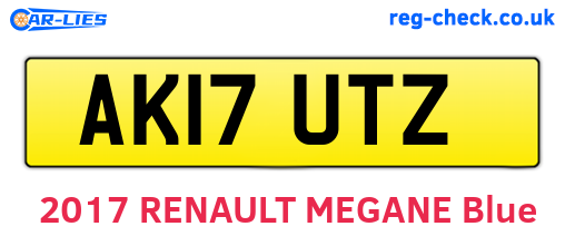 AK17UTZ are the vehicle registration plates.