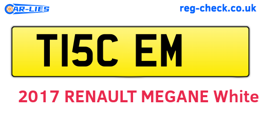 T15CEM are the vehicle registration plates.