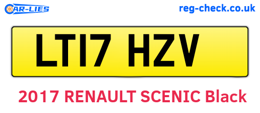 LT17HZV are the vehicle registration plates.