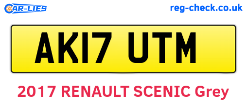 AK17UTM are the vehicle registration plates.
