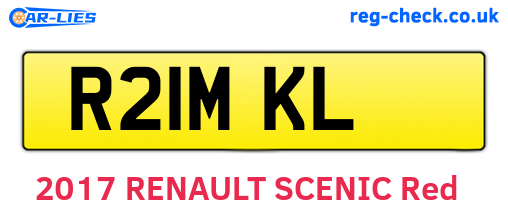 R21MKL are the vehicle registration plates.
