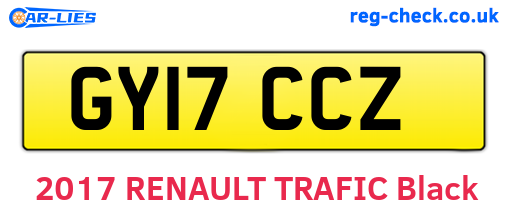 GY17CCZ are the vehicle registration plates.