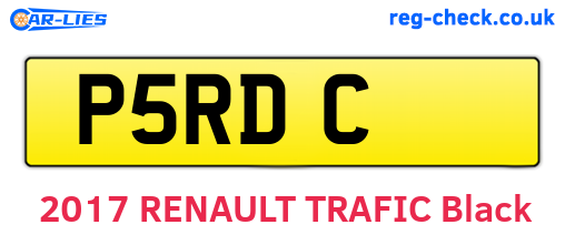 P5RDC are the vehicle registration plates.