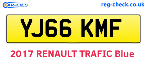 YJ66KMF are the vehicle registration plates.
