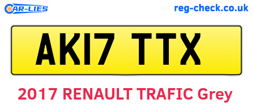 AK17TTX are the vehicle registration plates.
