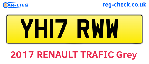 YH17RWW are the vehicle registration plates.
