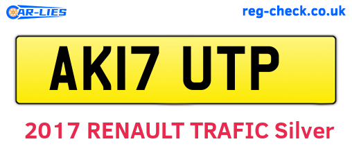 AK17UTP are the vehicle registration plates.