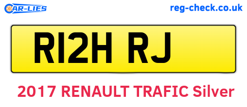 R12HRJ are the vehicle registration plates.