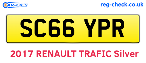 SC66YPR are the vehicle registration plates.