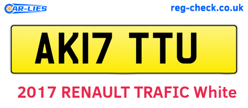 AK17TTU are the vehicle registration plates.