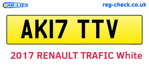AK17TTV are the vehicle registration plates.