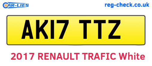 AK17TTZ are the vehicle registration plates.