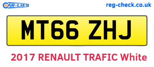 MT66ZHJ are the vehicle registration plates.