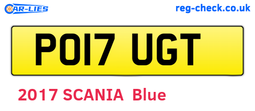 PO17UGT are the vehicle registration plates.