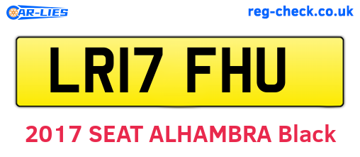 LR17FHU are the vehicle registration plates.