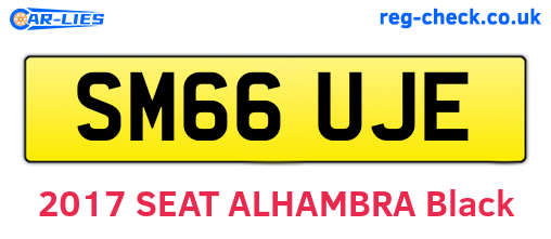 SM66UJE are the vehicle registration plates.