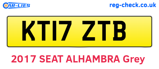 KT17ZTB are the vehicle registration plates.