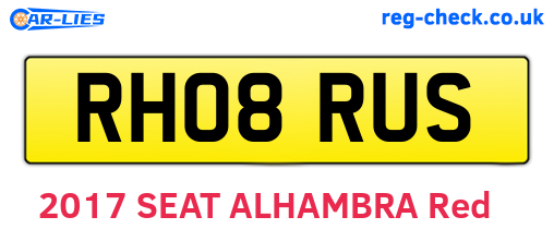RH08RUS are the vehicle registration plates.