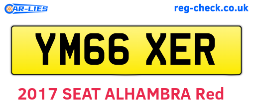 YM66XER are the vehicle registration plates.