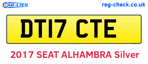 DT17CTE are the vehicle registration plates.