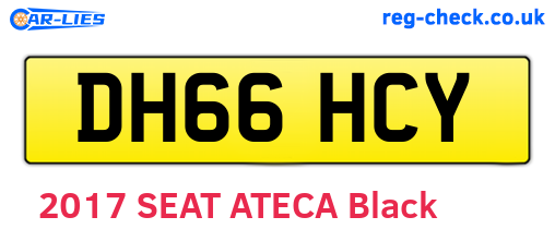 DH66HCY are the vehicle registration plates.