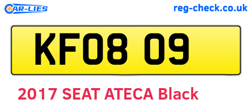 KFO809 are the vehicle registration plates.