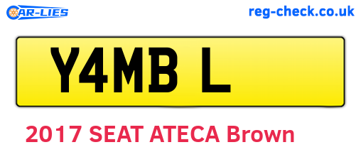 Y4MBL are the vehicle registration plates.