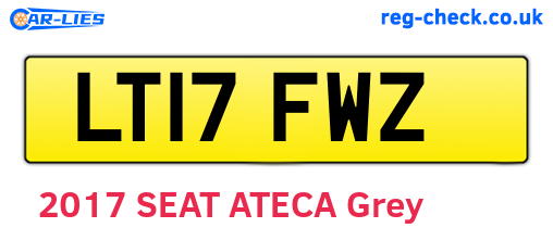 LT17FWZ are the vehicle registration plates.