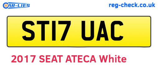 ST17UAC are the vehicle registration plates.