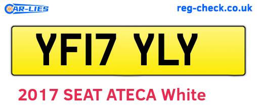 YF17YLY are the vehicle registration plates.