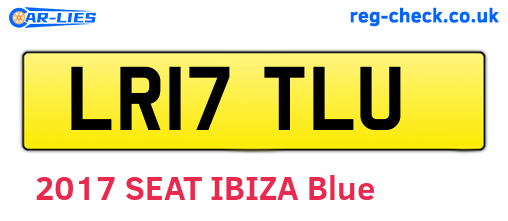LR17TLU are the vehicle registration plates.