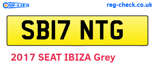 SB17NTG are the vehicle registration plates.