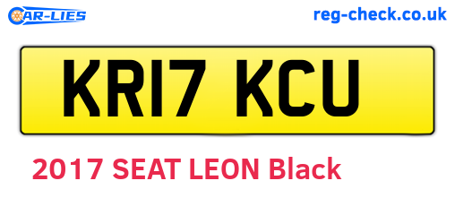 KR17KCU are the vehicle registration plates.