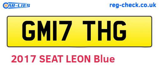 GM17THG are the vehicle registration plates.