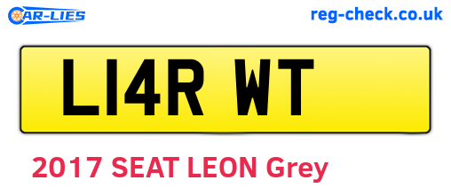 L14RWT are the vehicle registration plates.
