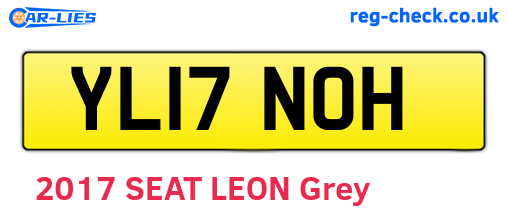 YL17NOH are the vehicle registration plates.