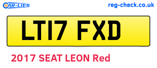 LT17FXD are the vehicle registration plates.