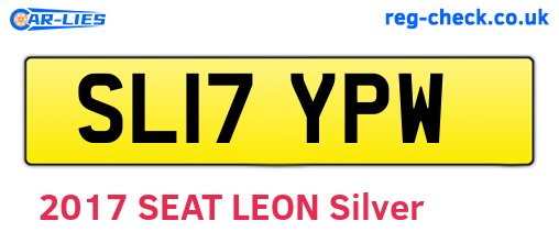 SL17YPW are the vehicle registration plates.