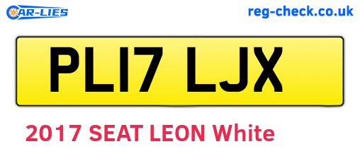 PL17LJX are the vehicle registration plates.