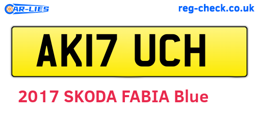 AK17UCH are the vehicle registration plates.