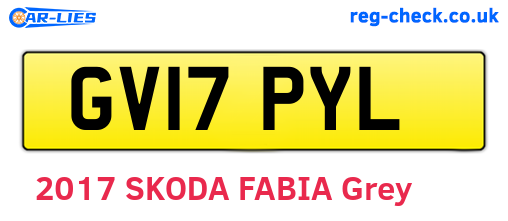 GV17PYL are the vehicle registration plates.
