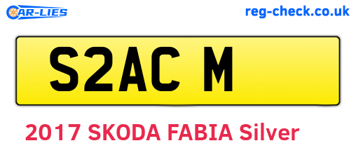 S2ACM are the vehicle registration plates.