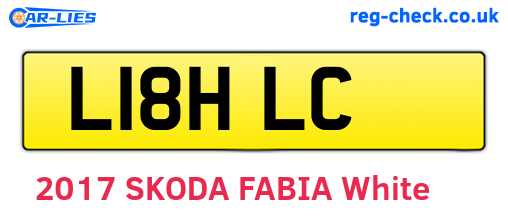 L18HLC are the vehicle registration plates.