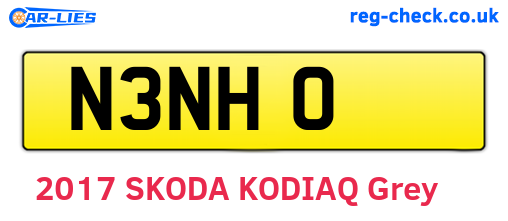 N3NHO are the vehicle registration plates.