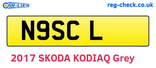 N9SCL are the vehicle registration plates.