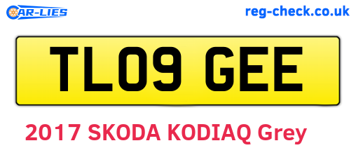 TL09GEE are the vehicle registration plates.