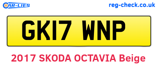 GK17WNP are the vehicle registration plates.