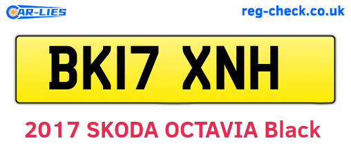BK17XNH are the vehicle registration plates.